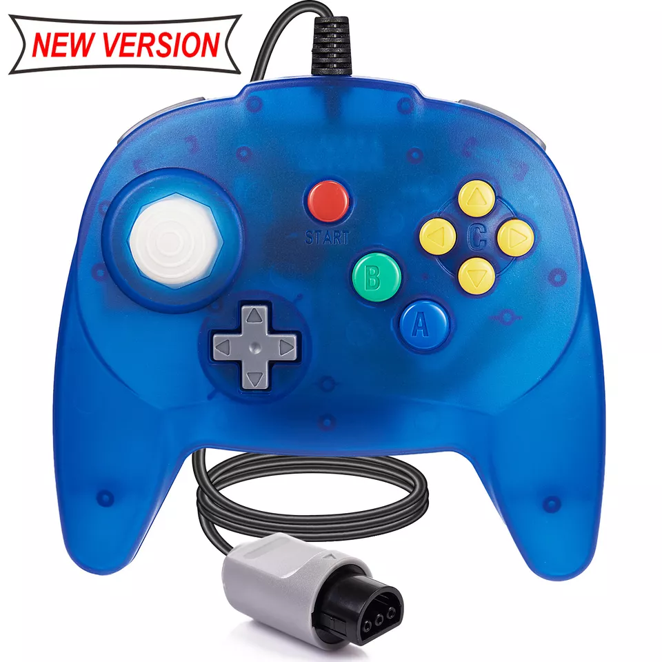 Controlador N64 con cable Gamepad Joystick Joypad para 64 consolas de videojuegos + cable de 6 pies Foto 2 de 4