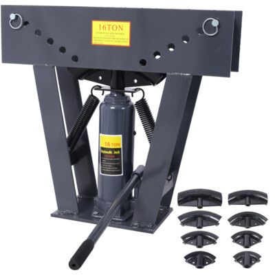 16 Ton Pipe Tube Bender Manual Hydraulic, Piping Bending Exhaust Tube Fabric