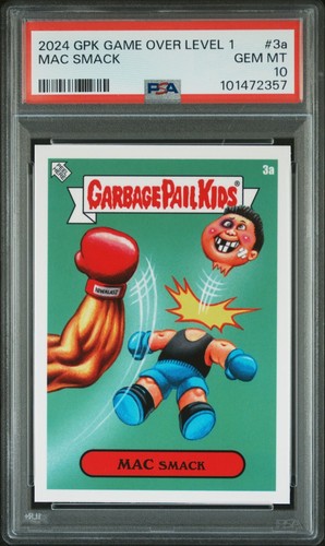 2024 Garbage Pail Kids Game Over 1: MAC SMACK 3a PSA 10 Mike Tyson's Punch-Out