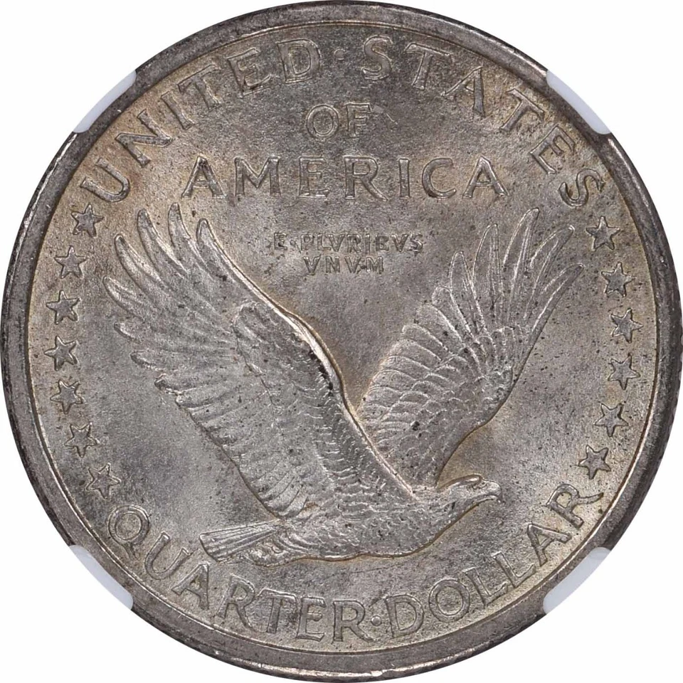 1917 Standing Liberty Silver Quarter Type 1 MS65FH NGC (CAC) - Image 4 of 4