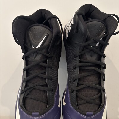 Size 14.5 Nike Zoom Code Elite 3/4 TD Football Cleats Purple  display picture 1