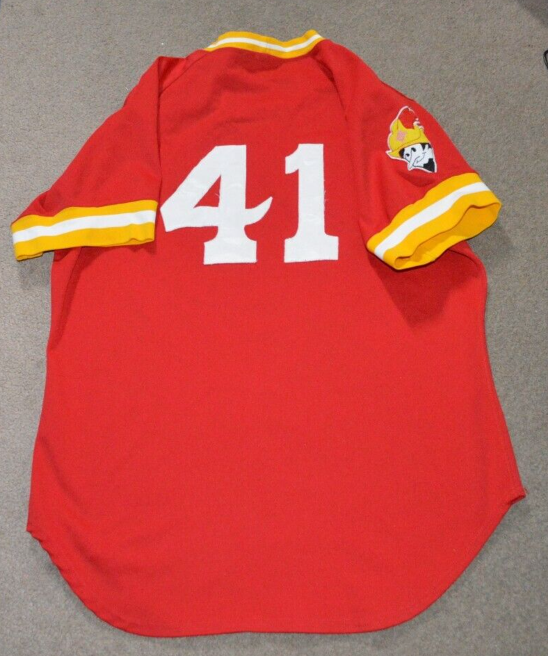 Vtg Albuquerque Dukes Game Used Baseball Jersey Wilson Sz 48 Dodgers eBay