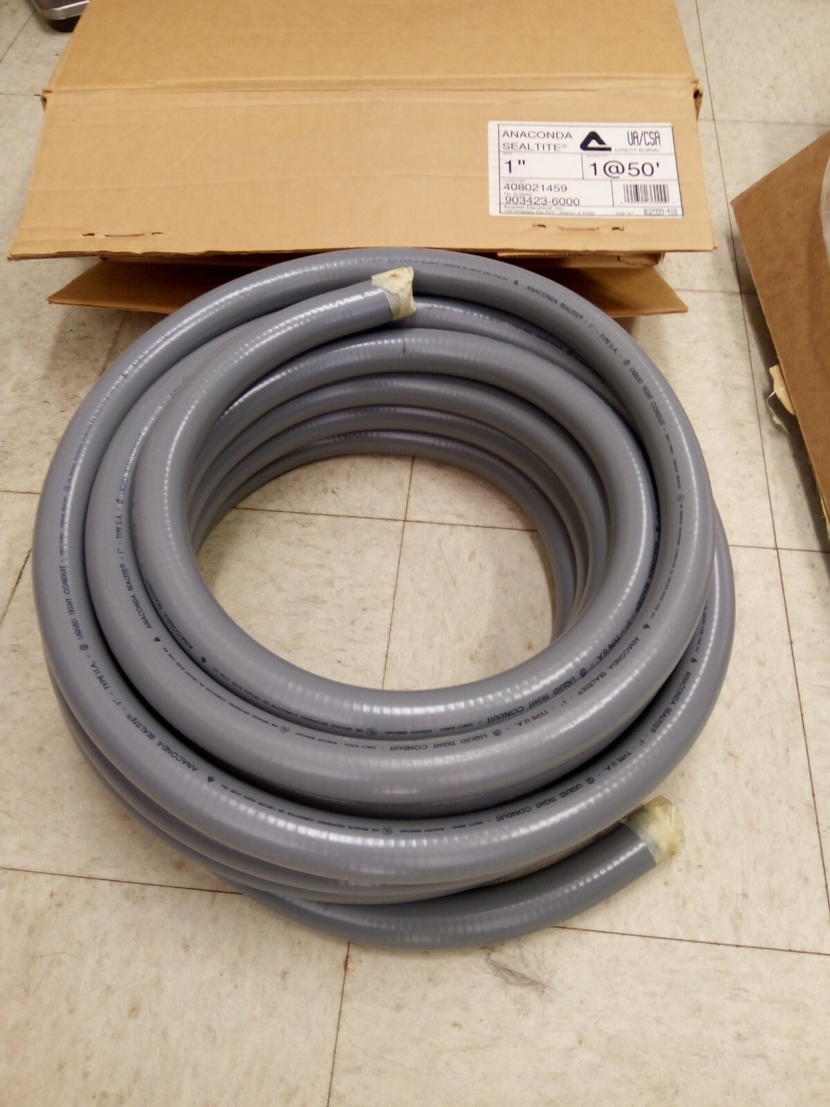 Anaconda Sealtite 1" Type NMUA GRAY LiquidTight Flexible Conduit