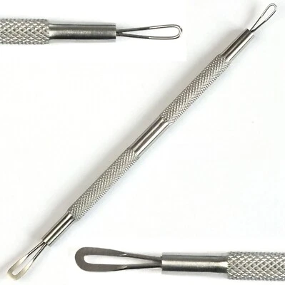 Komedonenquetscher Mitesserentferner Pickel Akne Poren doppelseitig 13 cm NATRA