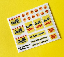 Corgi 'Wall's Ice Cream Van' Thames replacement sticker decal set 447