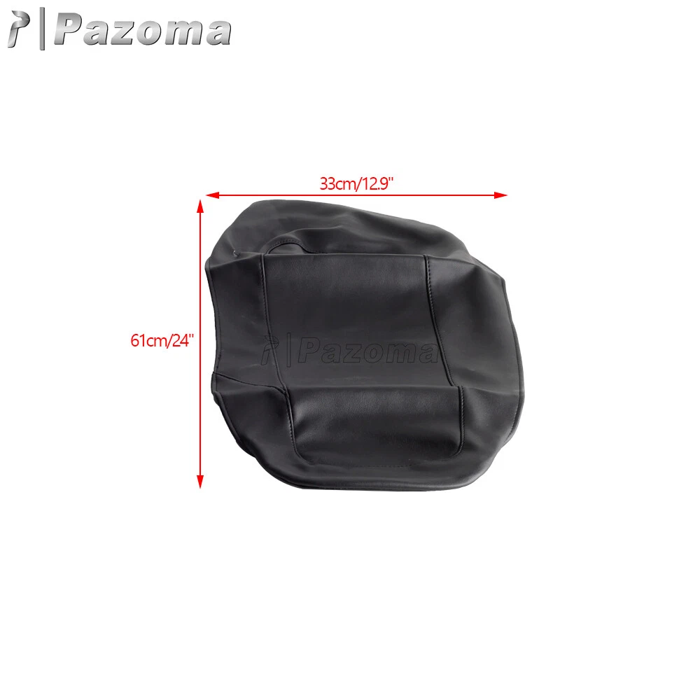 Motorcycle Saddle Bag Lid Covers Waterproof Leather For Harley