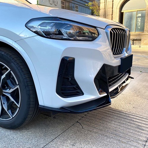 For 2022 2023 2024 BMW G01 X3 X4 M~Sport Front Bumper Lip Splitters Gloss Black - Picture 2 of 13