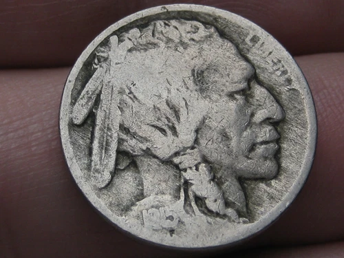 1915 P Buffalo Nickel 5 Cent Piece- Philadelphia, VG/Fine Details