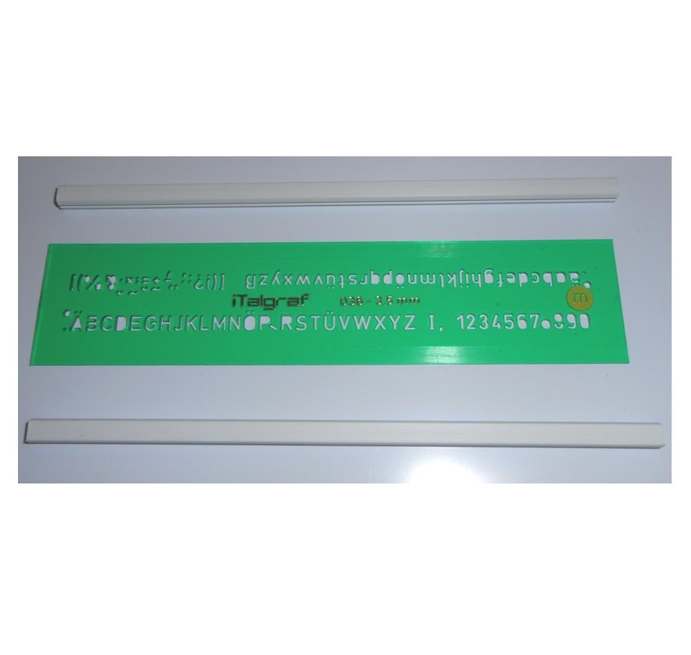 Hellerman 3.5mm Lettering Letter Guide Template Stencil eBay