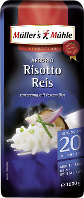 Müllers Mühle Arborio Risotto Reis zartcremig Selection 1000g
