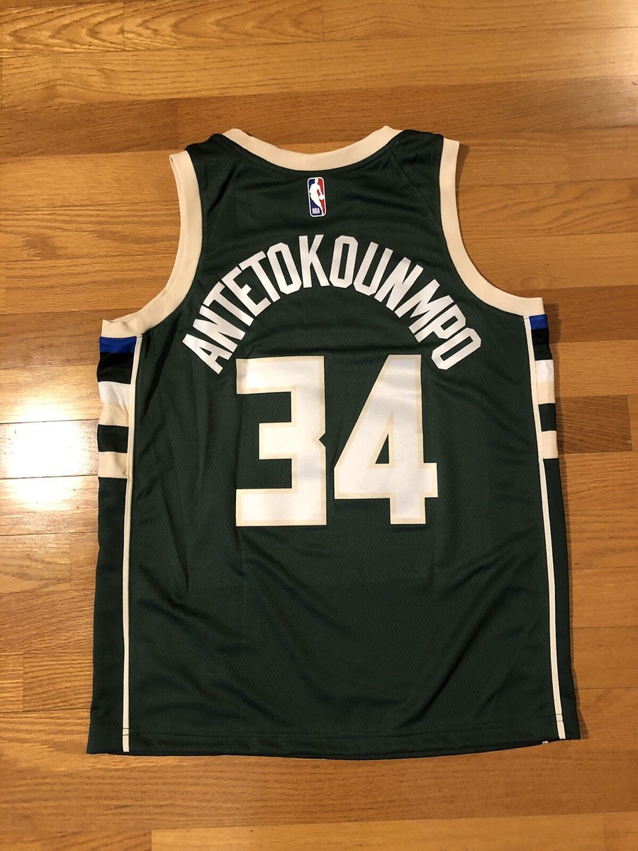 New L Nike Giannis Antetokounmpo Milwaukee Bucks Swingman Jersey