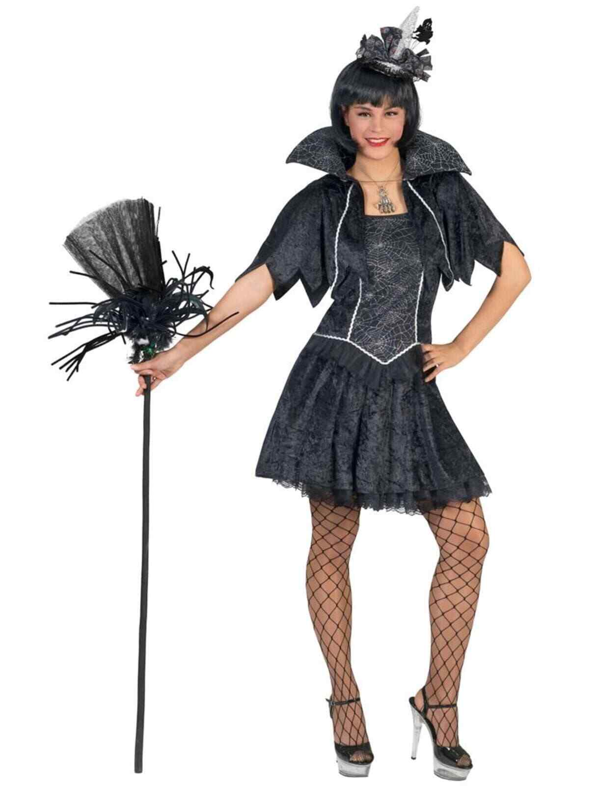 Halloween Kleid Damen - Hexen Vampir Kostüm Mit Tag Der Toten Design