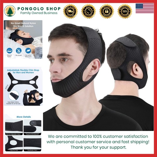 Lightweight Adjustable Chin Strap for Snoring Relief - Breathable & Odor-Free