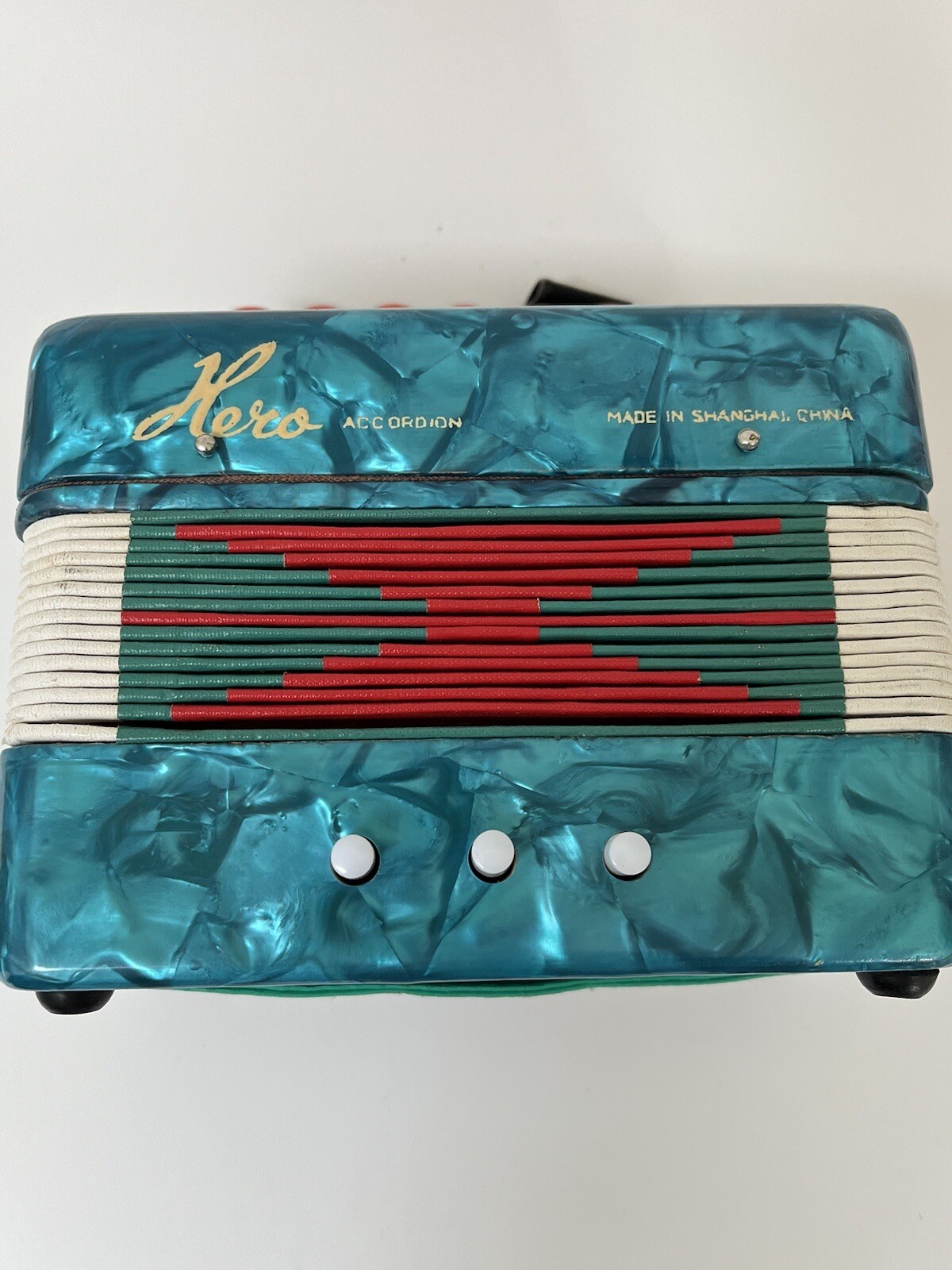 Vintage Hero Accordion UC 102 with Box Green Marbled Child Size eBay