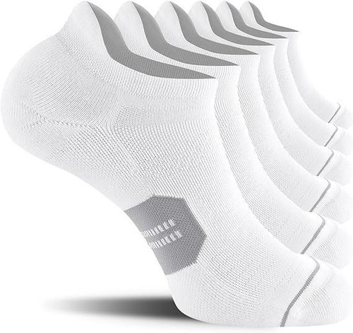 6Pairs Men's Running Ankle Socks with Cushion Low Cut Athletic Tab light Socks - Picture 16 of 24