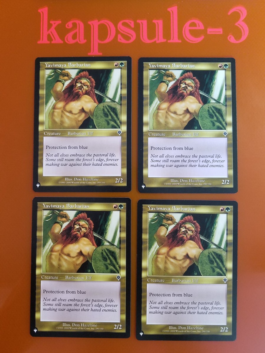 4x Yavimaya Barbarian | The List | Invasion | MTG Magic Cards