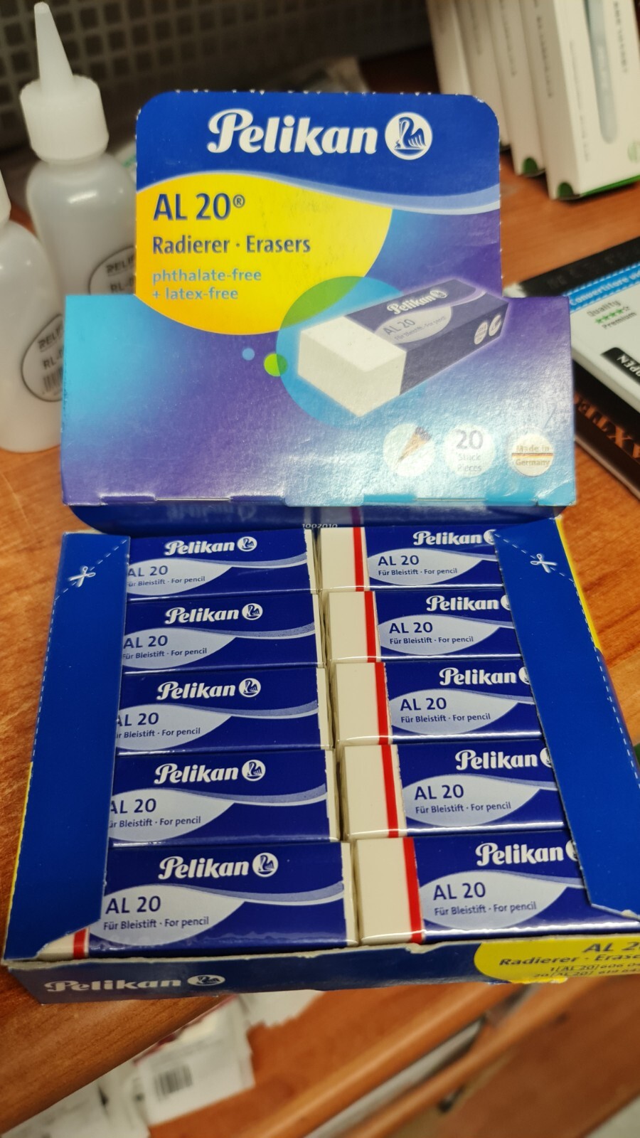 GOMMA PELIKAN 6x2 CM PACCO DA 20 PEZZI