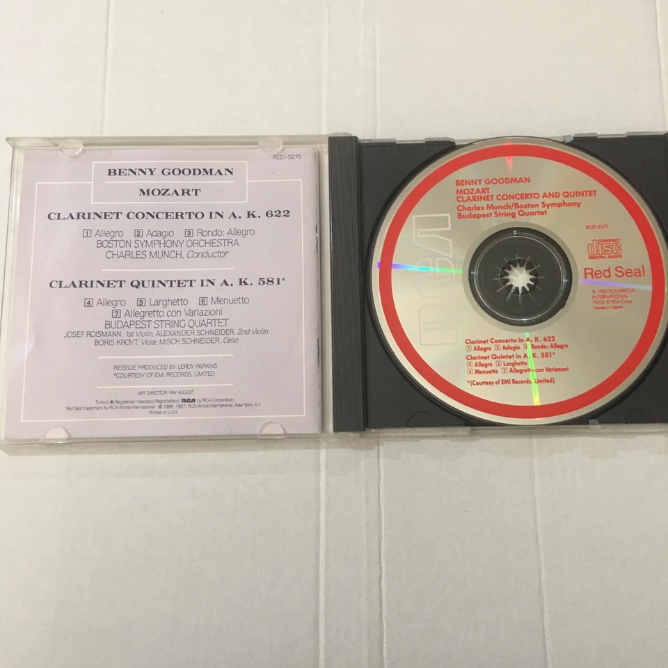 Clarinet Concerto Quintet Benny Goodman Charles Munch Boston Symphony Orchestra - Image 4 of 4