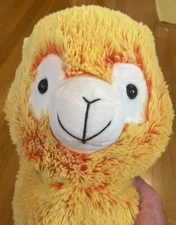 Peek-A-Boo Toys Orange Llama Plush Stuffed Toy Large 15"