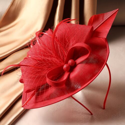 Cappello donna fascinator cocktail matrimonio festa copricapo berretto chic spettacolo copricapo - Foto 3 di 14