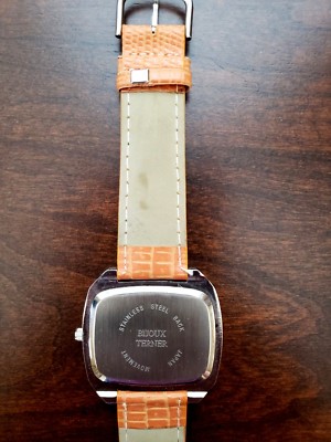 Bijoux Terner Orange Black Face Orange Leather Band Quartz Unisex Wrist Watch Bijoux Terner Orange Black Face Orange Leather Band Quartz  main image 2