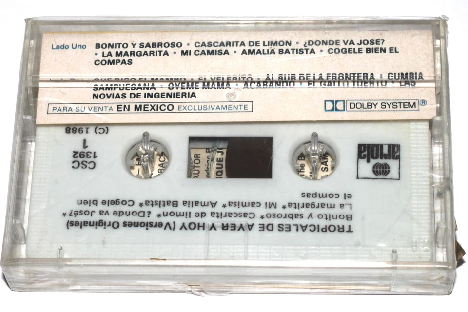 Tropicales de Ayer y Hoy Versiones Originales (Cassette Tape Mexico 1988) SEALED - Image 2 of 4