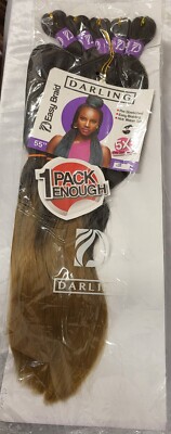 Darling Easy Braid 5X Pre-Stretched 55'' Kanekalon Black Haarverlängerung 1/27