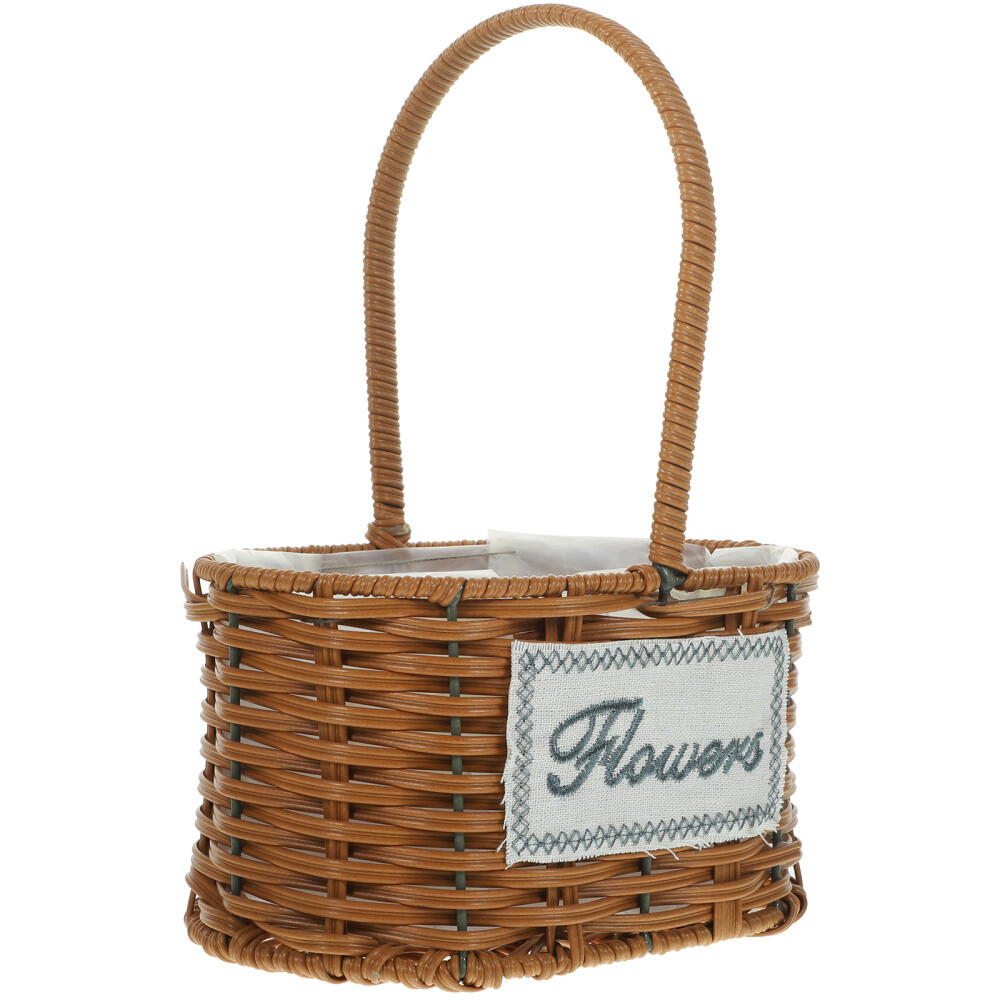 Rustic Rattan Baskets Rattan Woven Storage Basket Handwoven Rattan Basket