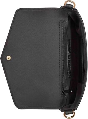 Nine West Peaches Mini Crossbody Flap One Size, Black | eBay