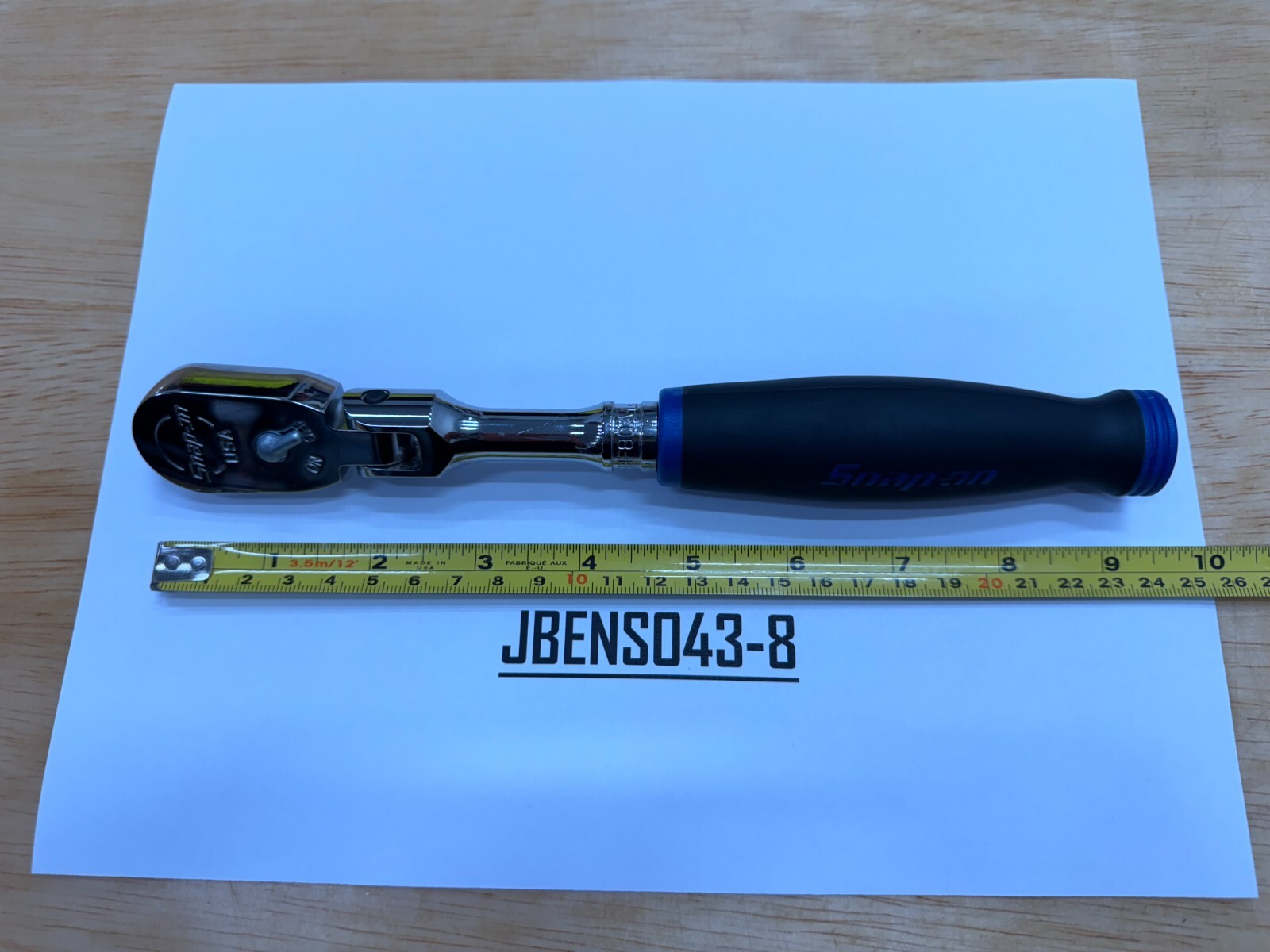 Snapon Tools USA NEW POWER BLUE 3/8" Drive Soft Grip Flex Head Ratchet