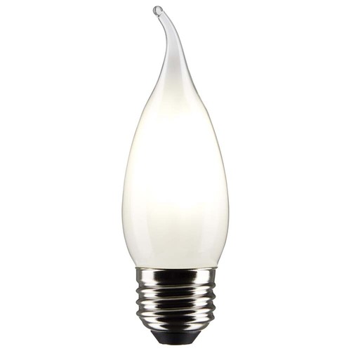 Satco 3w CA10 LED 2700K Medium Base Frosted Dimmable - 25w equiv