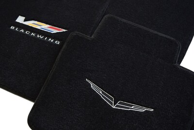2020-2025 Cadillac CT5-V Blackwing Jet Front Floor Mats Premium