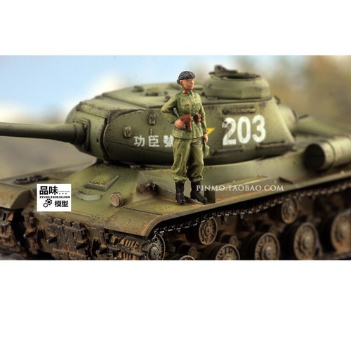 Modelo pintado mujer soldado china en Vietnam 1/72 (sin tanques) - Imagen 3 de 3