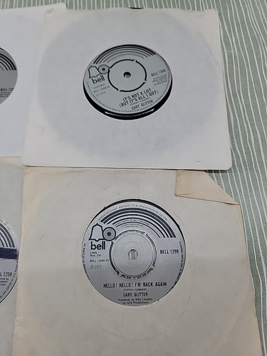 9x Vintage GARY GLITTER 7” SINGLES Records Vinyl Job Lot Bundle - Imagen 10 de 10