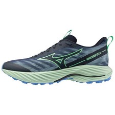 Mizuno Wave Rider GTX 2 Men's Running Shoes, Vintage Indigo/Neo Mint/Frontier