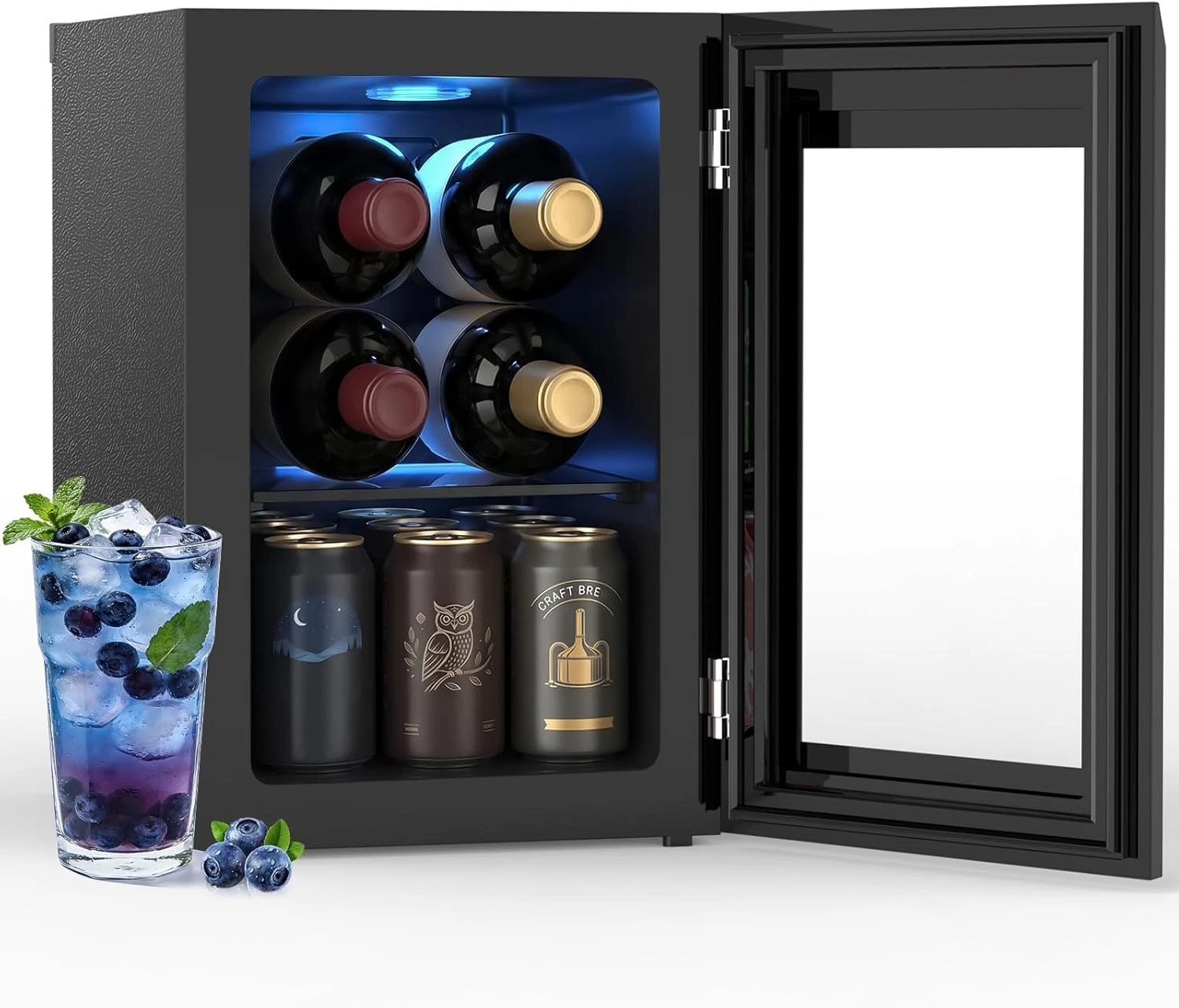 24 Cans 0.6 cu ft Mini Fridge Cooler w/ Digital Temperature Control
Opens in a new window or tab