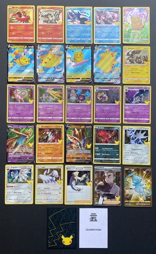Pokémon TCG - CELEBRATIONS 25TH COMPLETE MAIN BASE SET - GOLD MEW 025