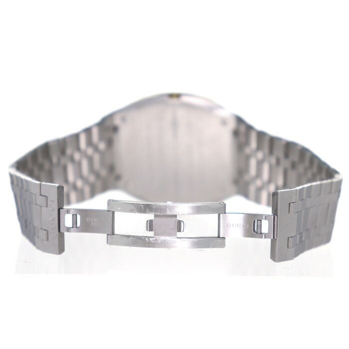 Gucci 25H Quartz Steel Gold Watch 38mm SS Bracelet 18K Gold Plated Used From Jap thumbnail 5