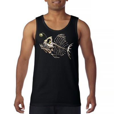 Deep Sea Angler Fish Skeleton Tank Top Fishermen Fishing Lover Gift Men's Top