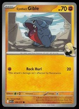 Cynthia's Gible 109/217 Common Ascended Heroes Pokemon Near Mint