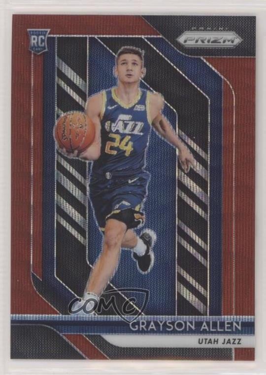 2018-19 Panini Prizm Ruby Wave Prizm Grayson Allen #123 13c1
