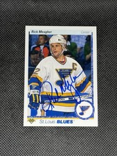 Rick Meagher 1990-91 Upper Deck St. Louis Blues Signed Auto Card #285 ~ COA