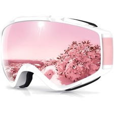 OTG Ski Goggles - Anti-Fog, UV Protection & H...