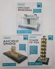 Blokko Architecture Lot – Lincoln Memorial, Ancient Sphinx & Tower of Pisa –...