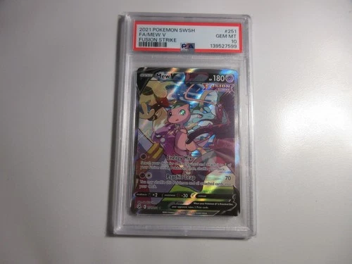 PSA 10 Mew V Alternate Art Fusion Strike Pokemon Card
