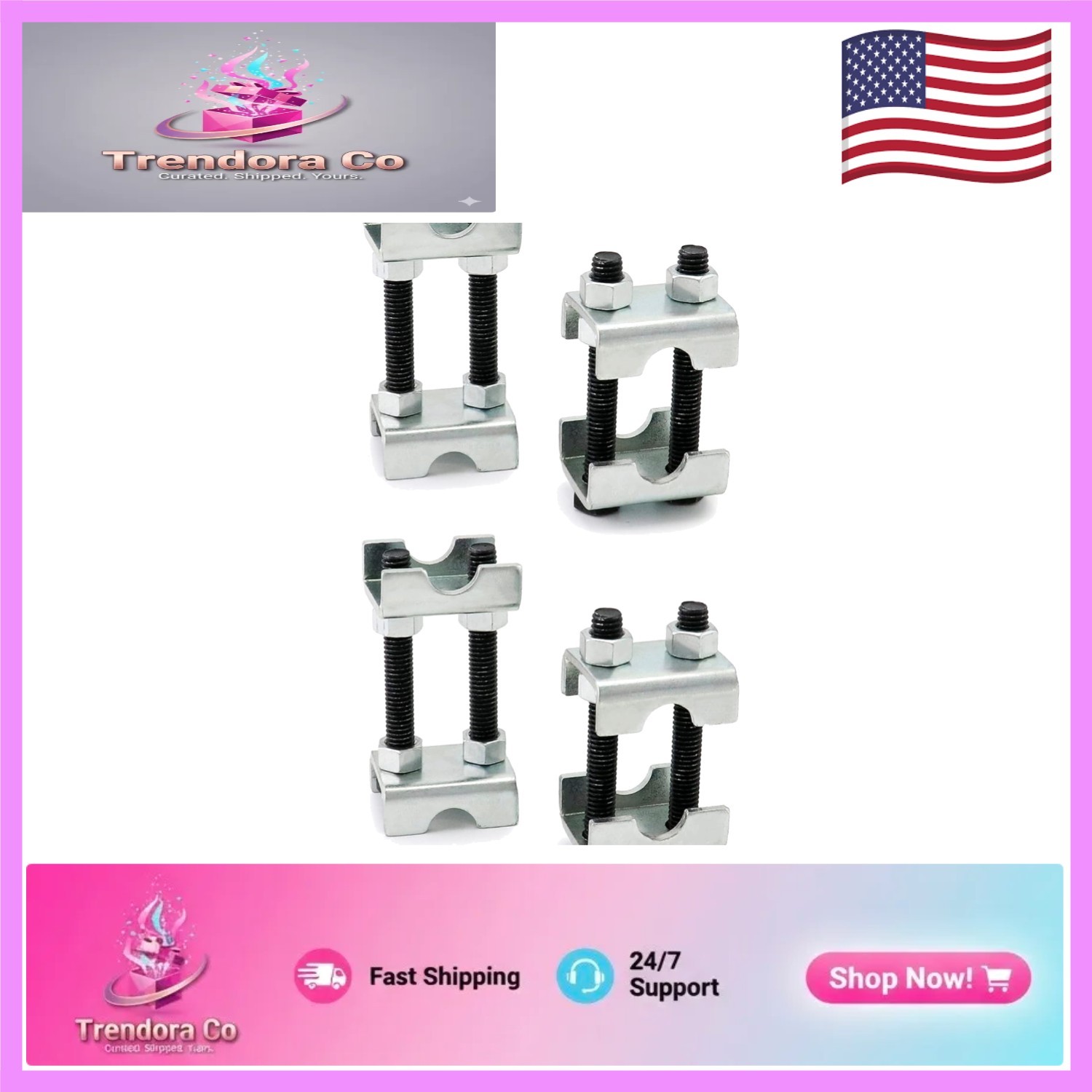 User-Friendly 2-Way Adjustable Spring Spacer Set - 4 Pack for Cars & Trucks