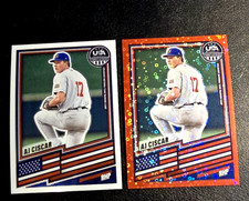 2026 Stars & Stripes Team USA AJ Ciscar Base & Red Disco Prizm /199 Miami
