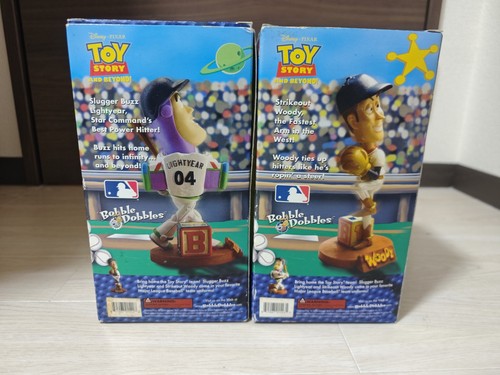 MLB Bobblehead Dodgers Slugger Buzz Lightyear & Strikeout Woody Set TOY STORY - Picture 5 of 17