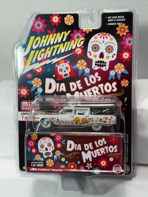 JOHNNY LIGHTNING - WHITE LIGHTNING - 1966 CADILLAC HEARSE - DIA DE LOS MUERTOS - Image 1 of 2