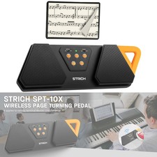 STRICH Rechargeable Wireless Page Turner Pedal for Tablet Phone Pad Foot Pedal